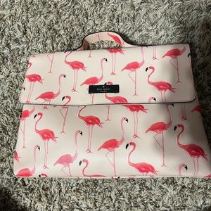 Kate spade flamingo makeup travel bag